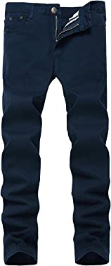 WULFUL Men's Slim Fit Skinny Stretch Comfy Denim Jeans Pants