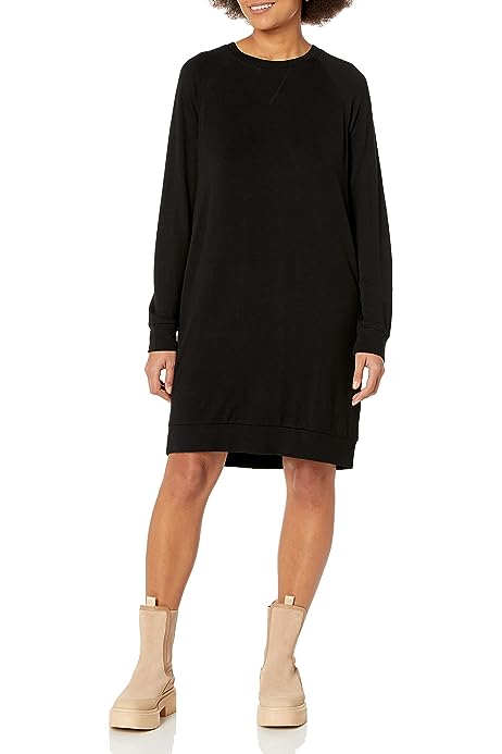 Women's Supersoft Terry Long-Sleeve Raglan Sweatshirt Dress