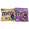 Bundle of M&amp;M&#39;s : Fudge Brownie ; Almond Family Size , Candy Pack of 2 with refrigerator magnet