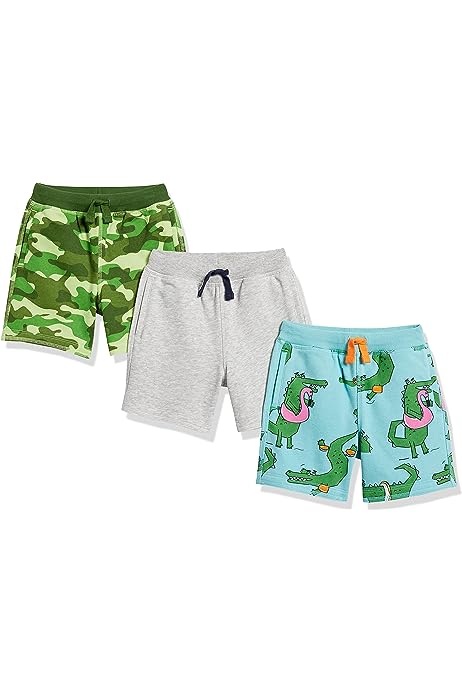 Boys and Toddlers' French Terry Knit Shorts (Previously Spotted Zebra), Multipacks