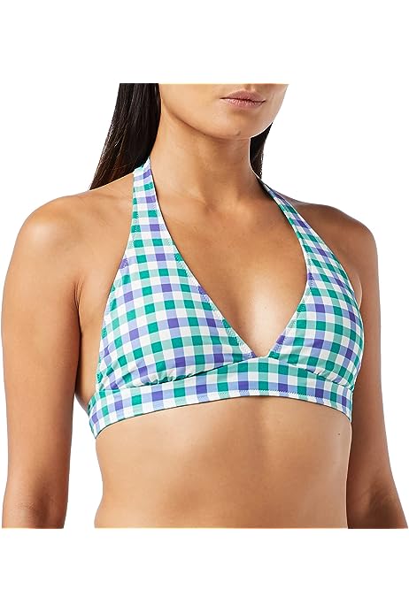 Women's Light-Support Tie Halter Bikini Swimsuit Top (Available in Plus Size)