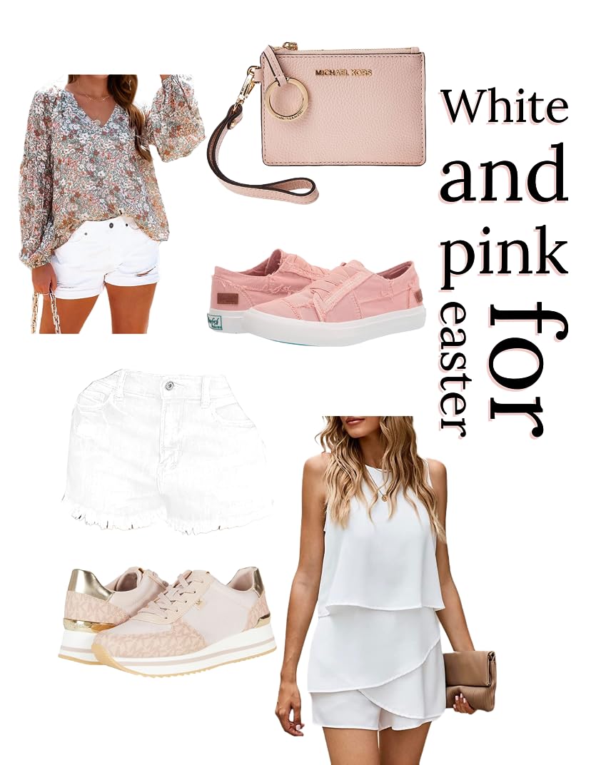 white and pink for easter