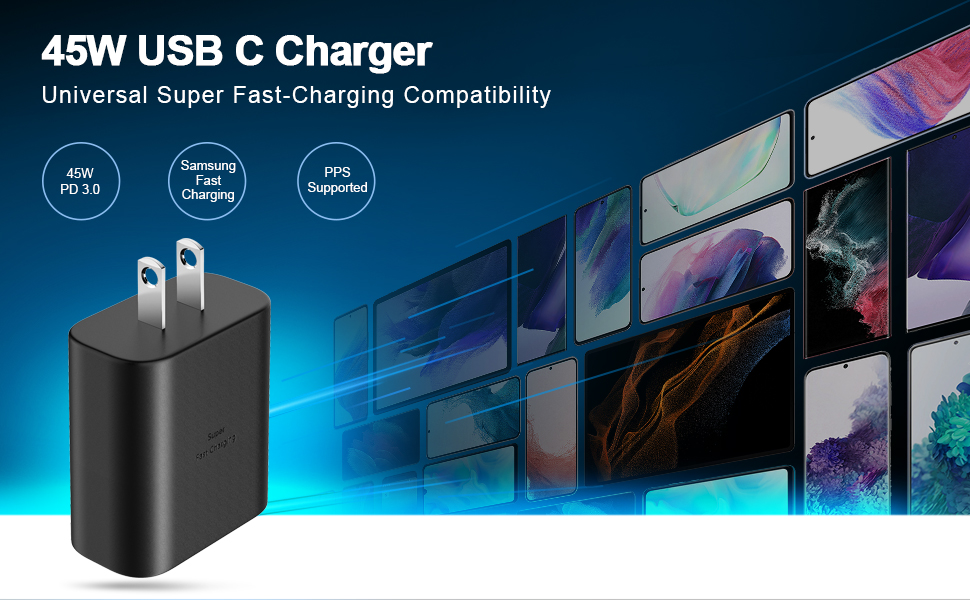 45W USB-C Super Fast Charging Type C Wall Charger