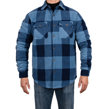 Men''s Warm Sherpa Lined Fleece Plaid Flannel Shirt Jacket