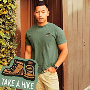 take a hike embroidered short sleeve