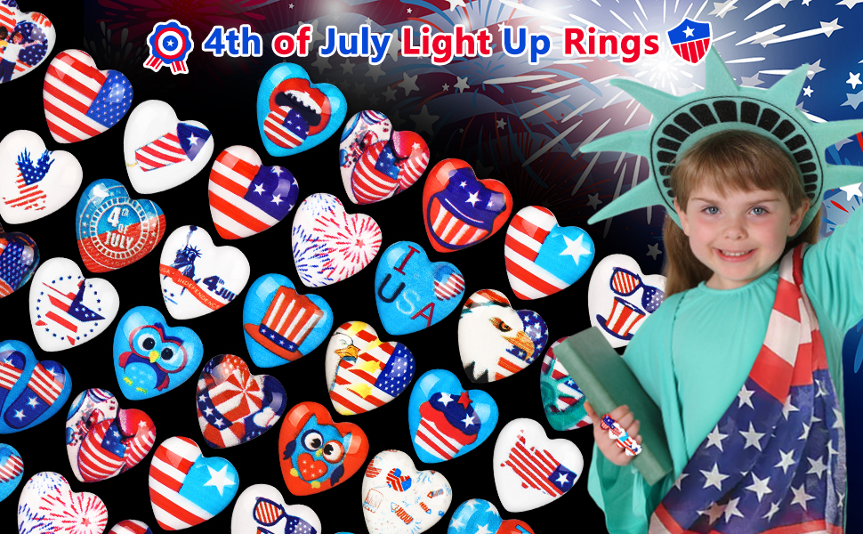 4th of july light up rings