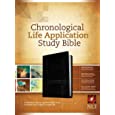 NLT Chronological Life Application Study Bible, TuTone (LeatherLike, Black/Onyx)