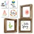 Tiered Tray Signs for Spring and Summer Home Decor - 3 Frames w/Interchangeable Sayings for Seasonal Tiered Stand Decoration 