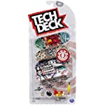 TECH DECK, Ultra DLX Fingerboard 4-Pack, Element Skateboards, Collectible and Customizable Mini Skateboards, Multicolor