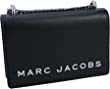 Marc Jacobs M0015908-009 Black/Silver Hardware Small Women's Double Take Leather Crossbody
