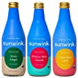 Sunwink Mocktail Tonic 12 Pack | Organic, Non-Alcoholic Sparkling Drink with Plant-Based Ingredients for Relaxation and Digestion support (12 fl oz per Bottle)