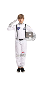 Silver Stripes Astronaut Costume