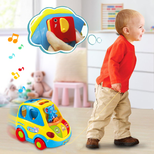 Baby Toys 12-18 Months Musical Bus Toys for 1 2 3 4+Year Old Boys Girls Gifts