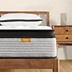 King Mattress,SSECRETLAND 12 Inch Hybrid Memory Foam Mattress and Individual Pocket Springs,King Bed in a Box with Pressure Relief and Cooler Cover,Medium Firm King Size