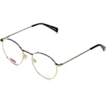 Levi&#39;s LV 1007 Oval Prescription Eyeglass Frames, Gold/Demo Lens, 50mm, 21mm
