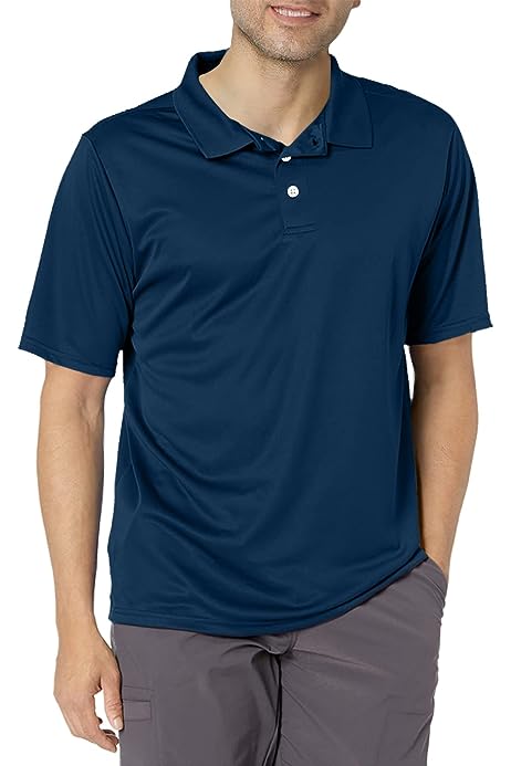 Sport Men's Polo Shirt, Men's Cool DRI Moisture-Wicking Performance Polo Shirt, Jersey Knit Performance Polo Shirt