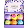 Bath Bombs Gift Set - The Best Ultra Bubble Fizzies with Natural Dead Sea Salt Cocoa and Shea Essential Oils, 6 x 4.1 oz, The Best Birthday Gift Idea for Her/Him, Wife, Girlfriend, Women