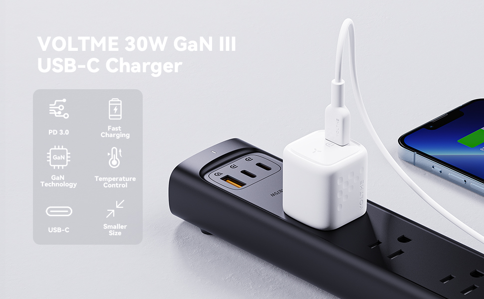 VOLTME usb c wall charger 30w