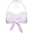 Women&#39;s Nacre Voyage Bandeau Bikini Top (Lavender, Large)