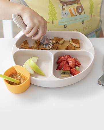 Kids silicone plate and utensils