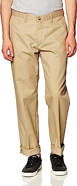 Lee Men's Total Freedom Relaxed Classic Fit Flat Front Pants