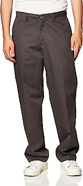 Lee Men's Total Freedom Relaxed Classic Fit Flat Front Pants