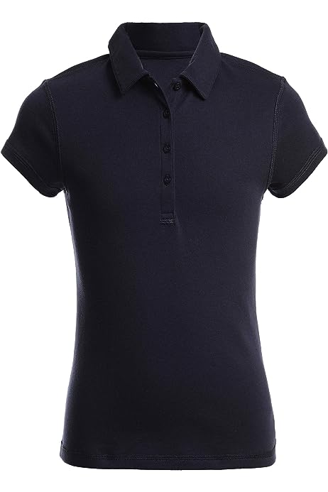 Girls' School Uniform Sensory-Friendly Short Sleeve Polo