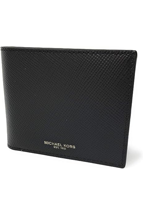 Men's Harrison Billfold with Passcase Leather Wallet No Box Included,slim (Black)