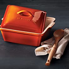 Le Creuset Stoneware shown in Flame