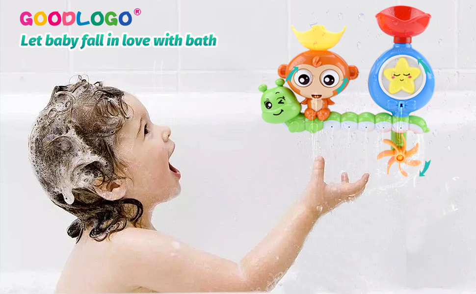 Bath Toys for Toddlers Kids Babies 1 2 3 Year Old Boys Girls Bathtub Toy Strong Suction Cups