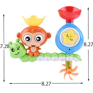 Bath Toys for Toddlers Kids Babies 1 2 3 Year Old Boys Girls Bathtub Toy Strong Suction Cups