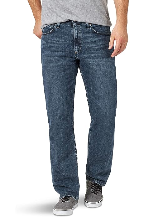 Authentics Men's Comfort Flex Waist Relaxed Fit Jean