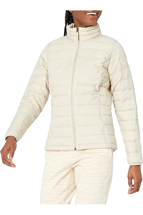 Women's Lightweight Long-Sleeve Water-Resistant Puffer Jacket (Available in Plus Size)