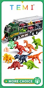 container truck with dinosaurs