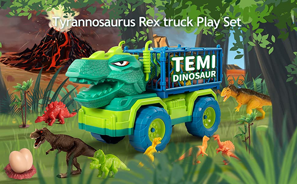 dinosaur transport truck