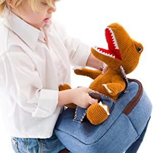 Detachable stuffed T Rex toy 