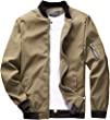 sandbank Men's Slim Fit Lightweight Softshell Flight Bomber Jacket Coat
