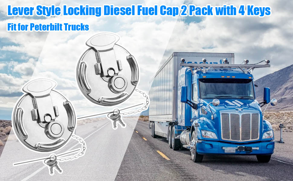 Lever Style Locking Diesel Fuel Cap