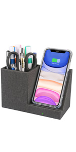 10W Fast Wireless Charger Desk Organizer Charging Storage iPhone 11 Xs MAX XR Samsung S10 9 8 Holder