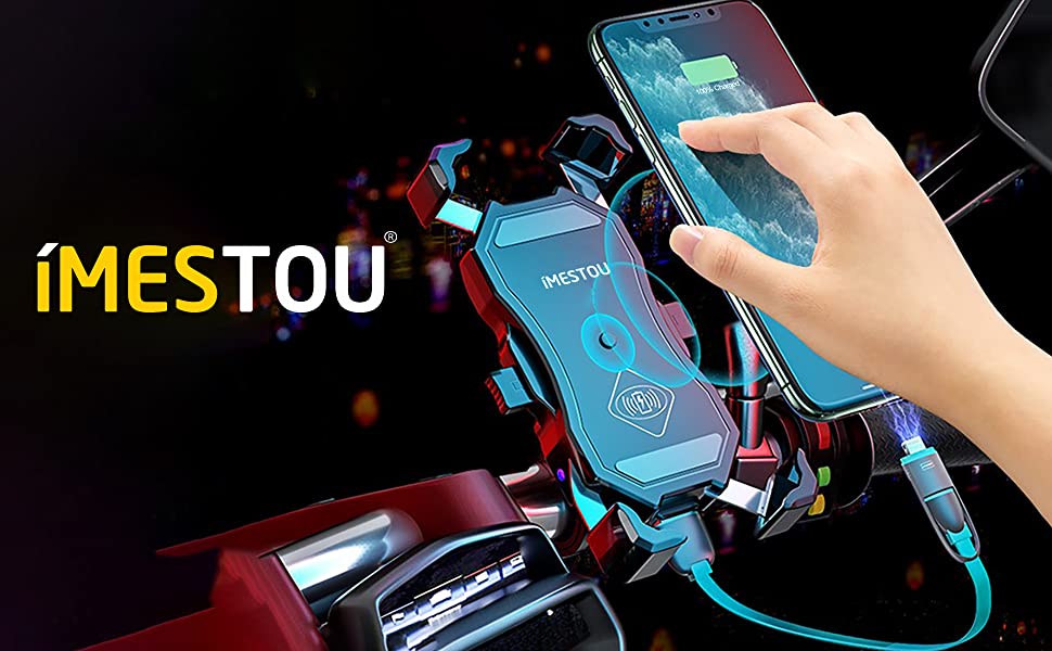 iMESTOU Motorcycle Wireless Charge Mount