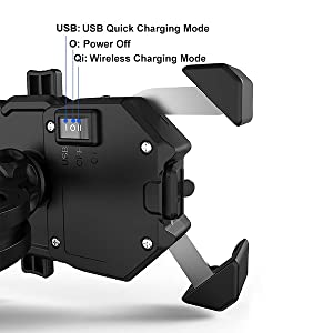 wireless + USB charging 