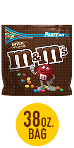 M&M''S Milk Chocolate Candy Party Size Bag