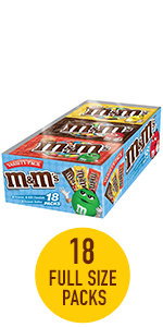 M&M''S Variety Pack Chocolate Candy Singles Size Variety