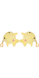 yellow whale shark coin purse for kids