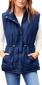 outerwear vest button down padded gilet drawstring sleeveless jackets coats casual vest