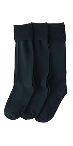 Jefferies Socks Girls'' School Uniform Knee High 3 Pack
