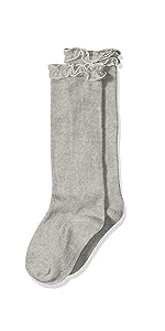 Jefferies Socks Girls'' Ruffle Knee High 1 Pair
