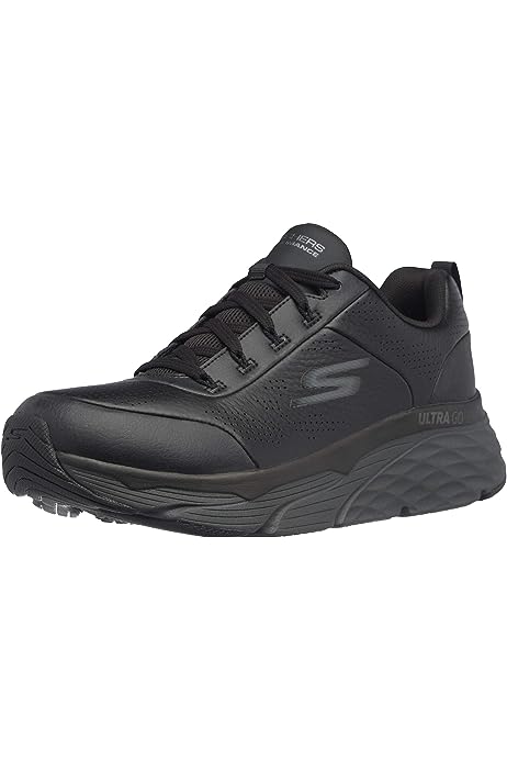 Men's Max Cushioning Elite Lucid-Premium Leather Walking & Running Shoe Sneaker
