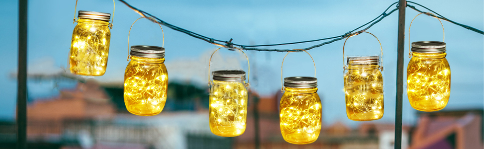mason jar lights solar