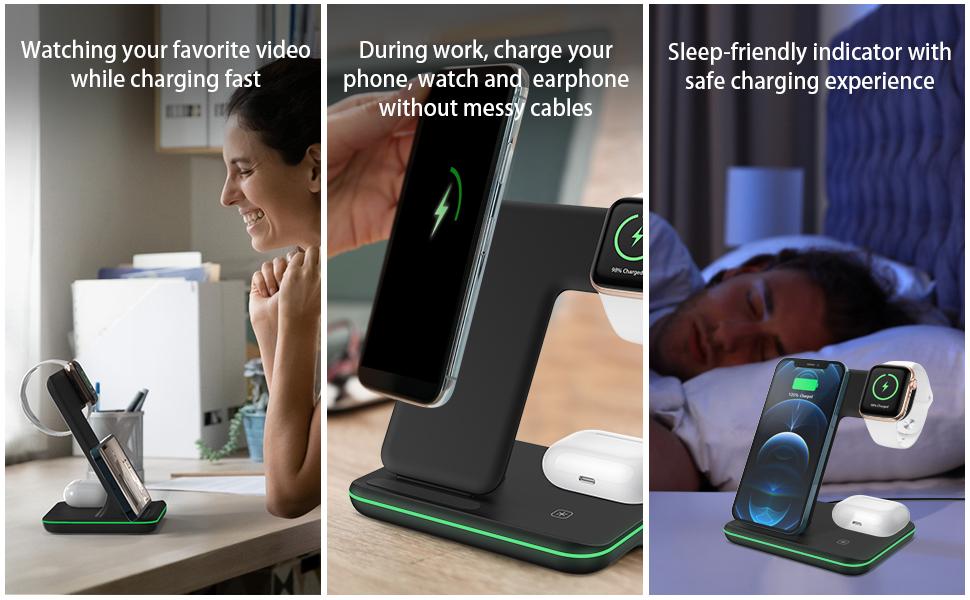 3 in 1 Wireless Charger